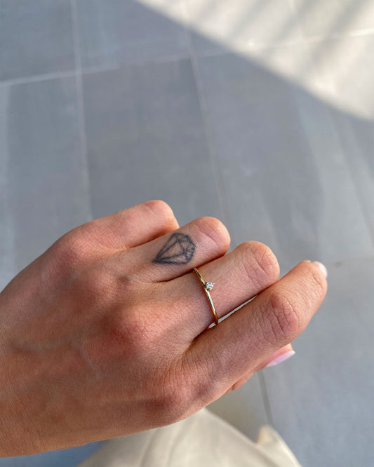 Floating Diamond Ring