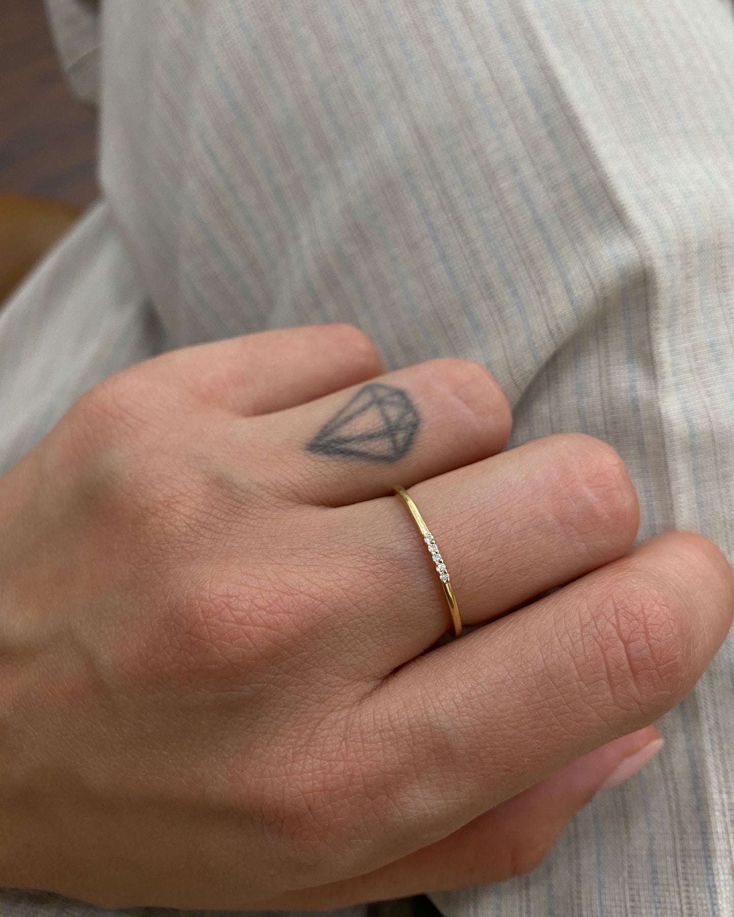 Minimalist Diamond Ring