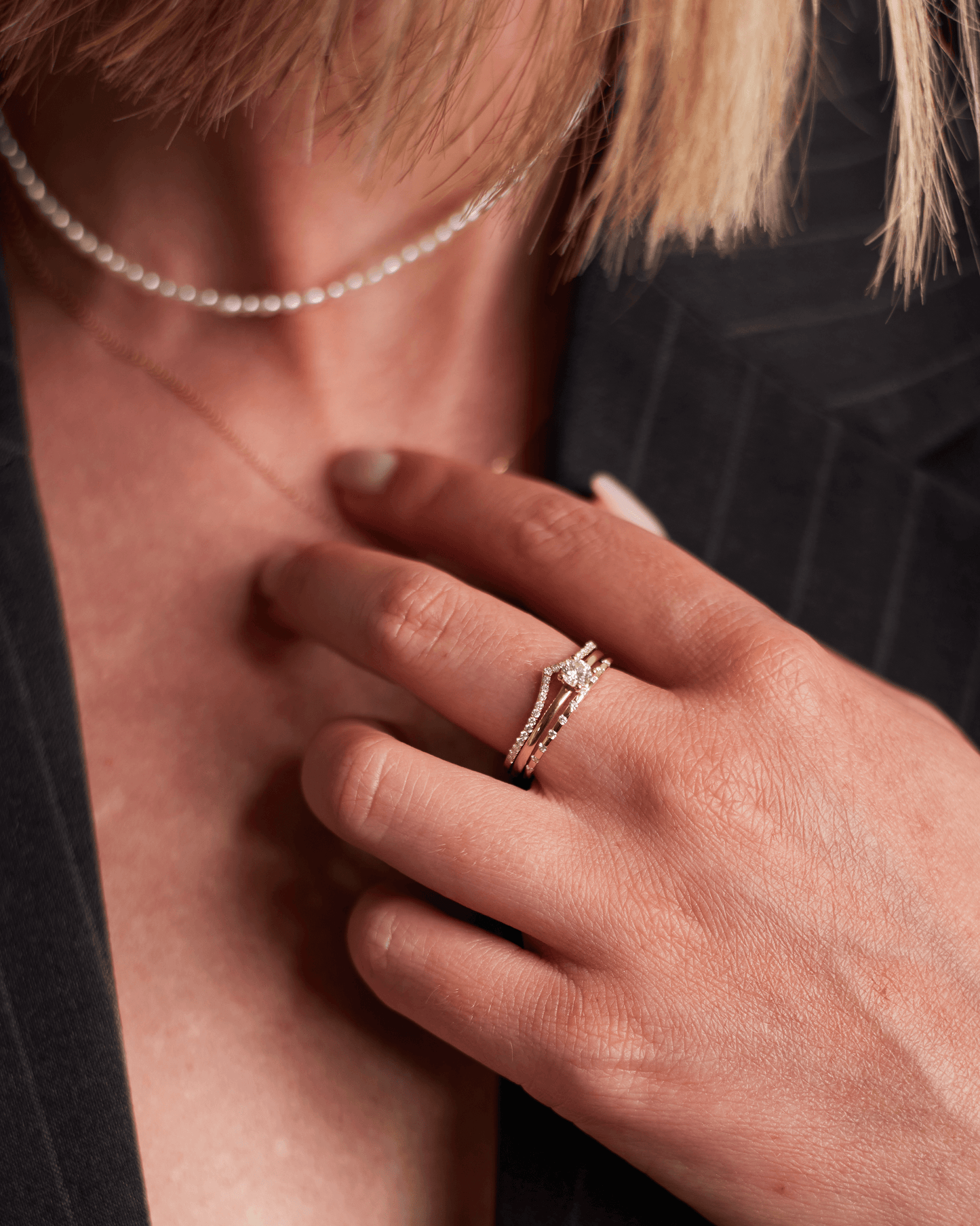 Wishbone Diamond Ring