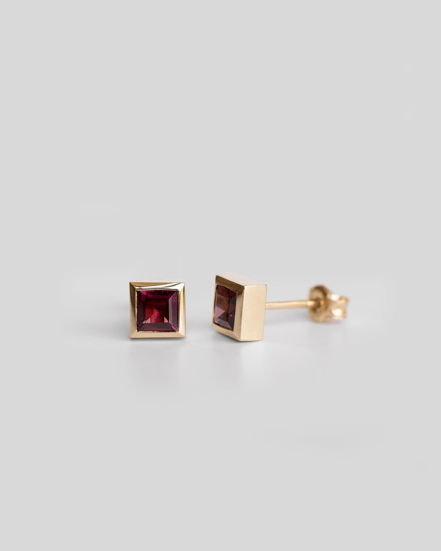 Garnet Stud Earrings