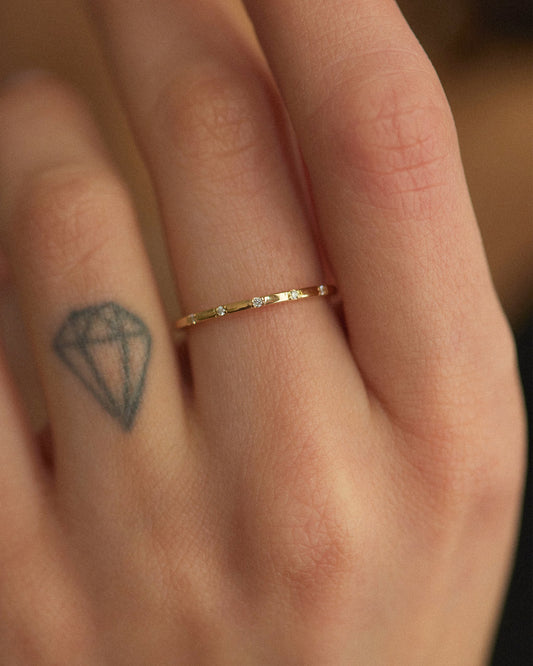 Tiny Diamond Ring