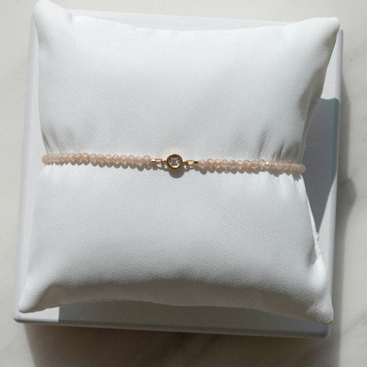 14K Solid Gold Diamond Bracelet