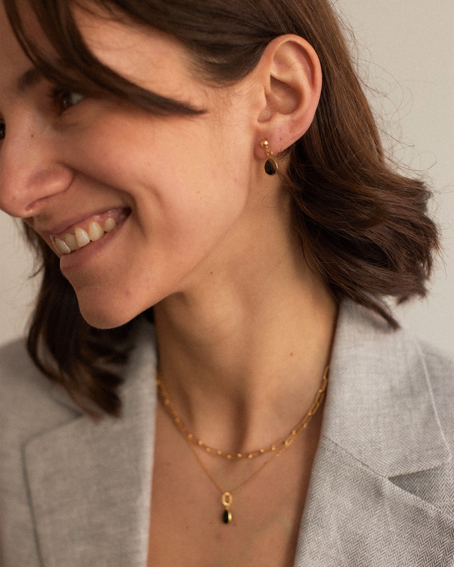 Gemstone Stud Earrings