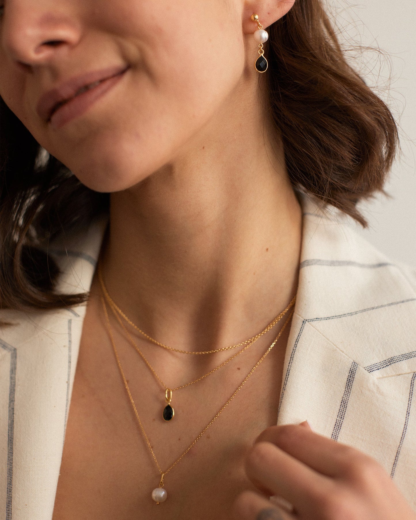 Pearl & Gemstone Earrings