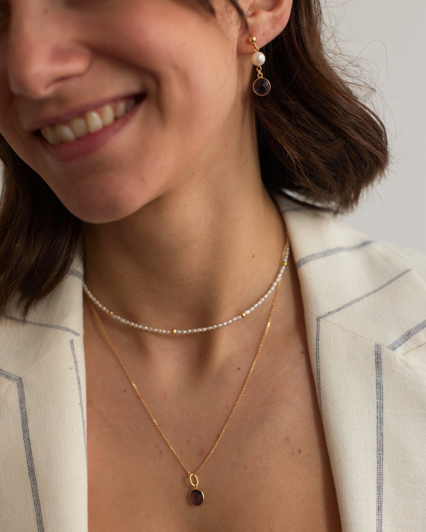 Pearl & Gemstone Earrings