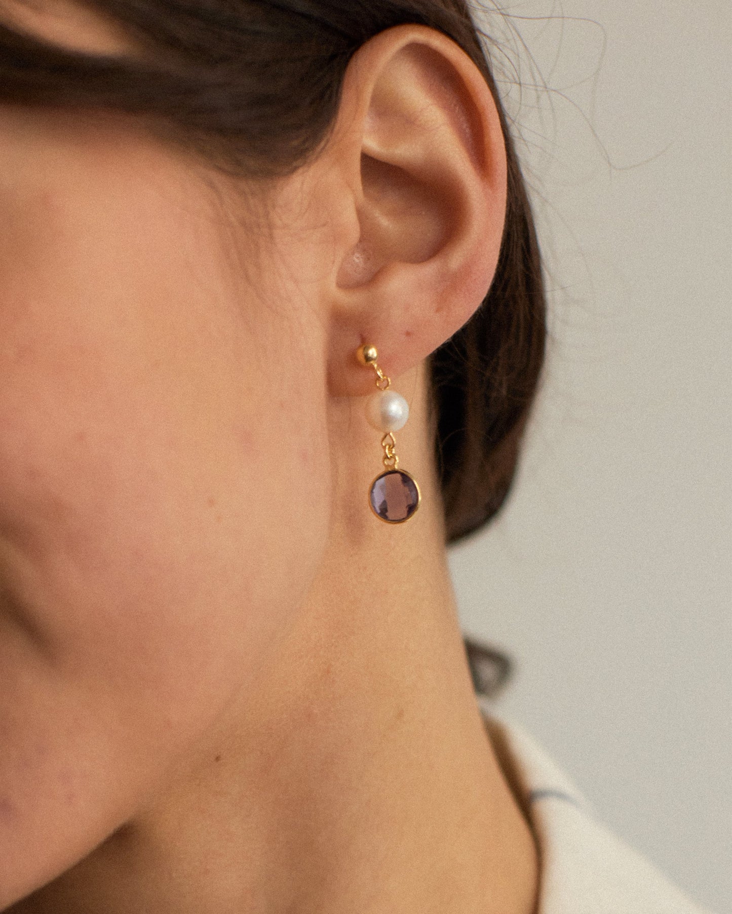 Pearl & Gemstone Earrings