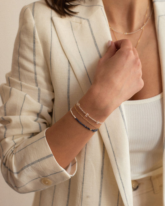 Pearl & Sapphire Bracelet