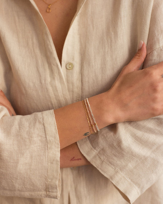 Pearl & Aquamarine Bracelet