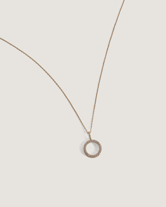 Zirconia Circle Necklace