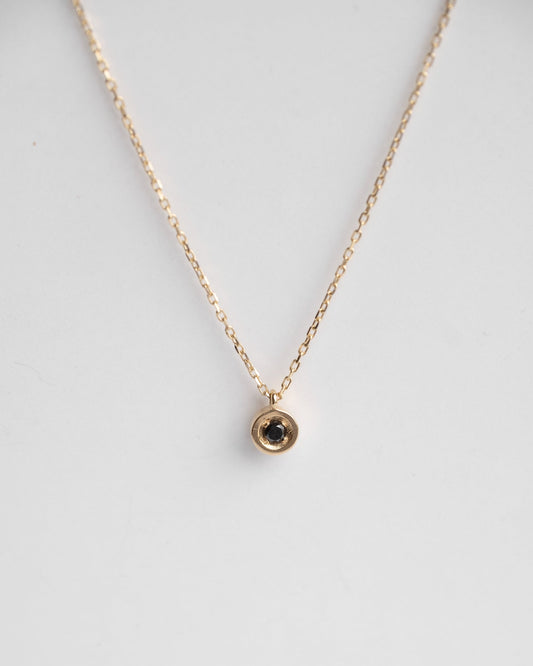 0.03ct Solitaire Black Diamond Necklace