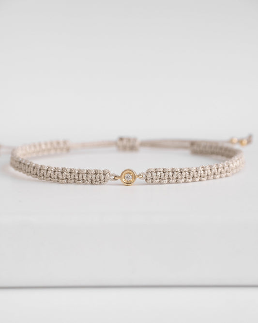14K Solid Gold Diamond Bracelet
