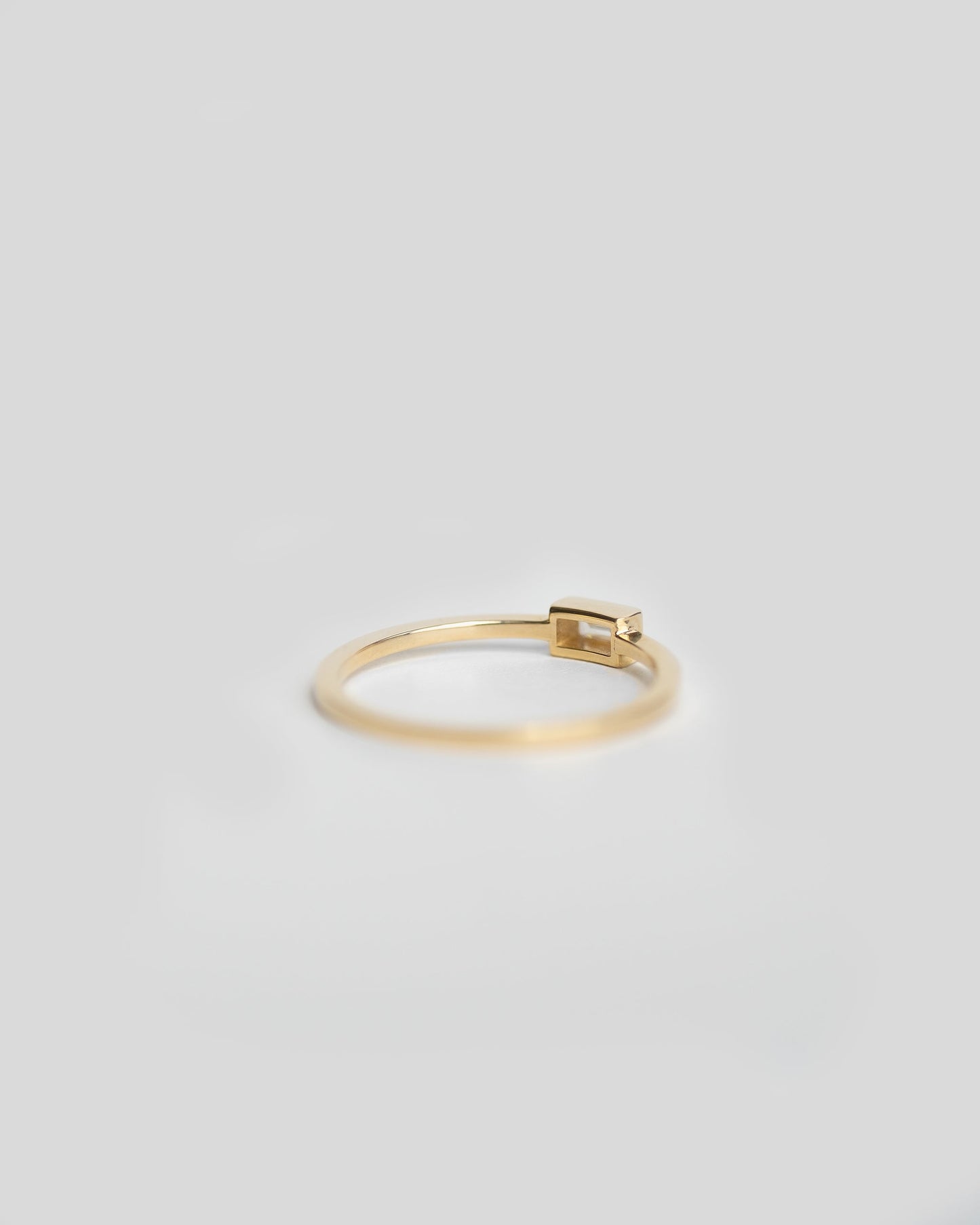 Bezel Set Baguette Diamond Ring