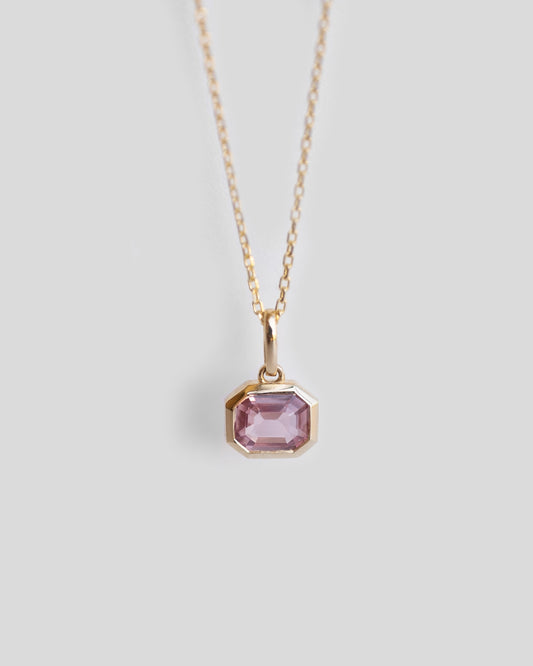 Pink Sapphire Necklace