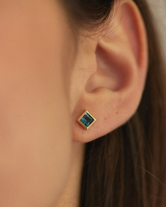 London Blue Topaz Stud Earrings