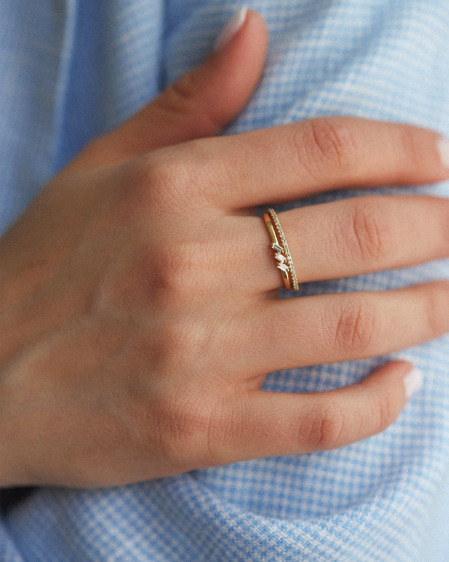 Tiny Diamond Pave Ring