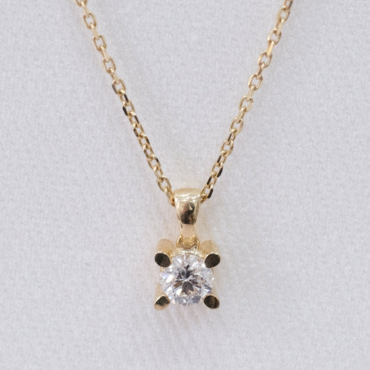 0.30ct Solitaire Diamond Necklace