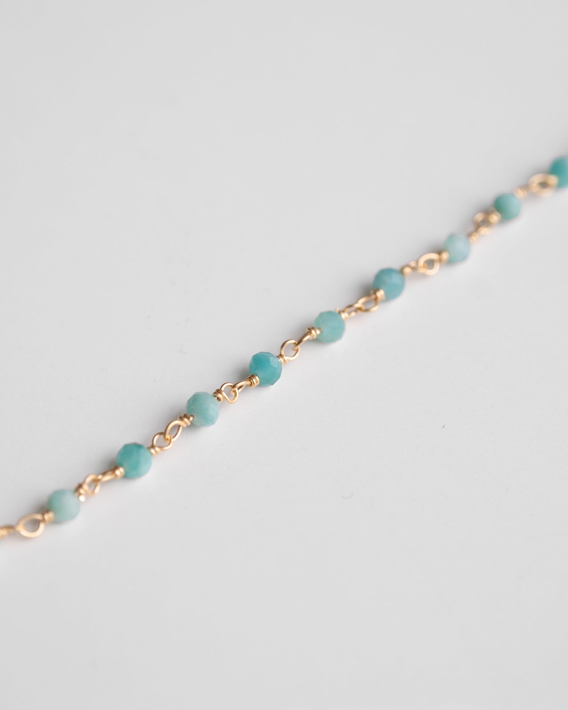 amazonite chain bracelet, fine jewerly, gold vermeil beaded bracelet with turqousie stone 