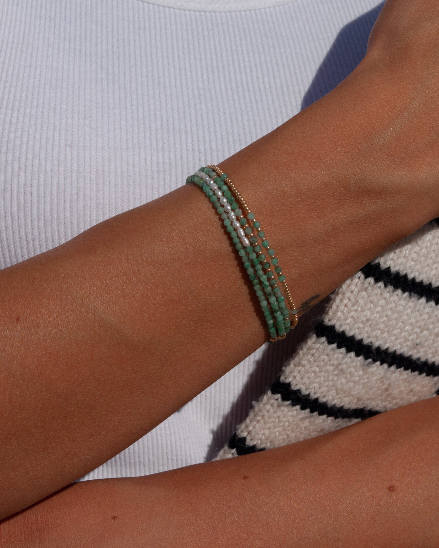 Pearl & Emerald Bracelet