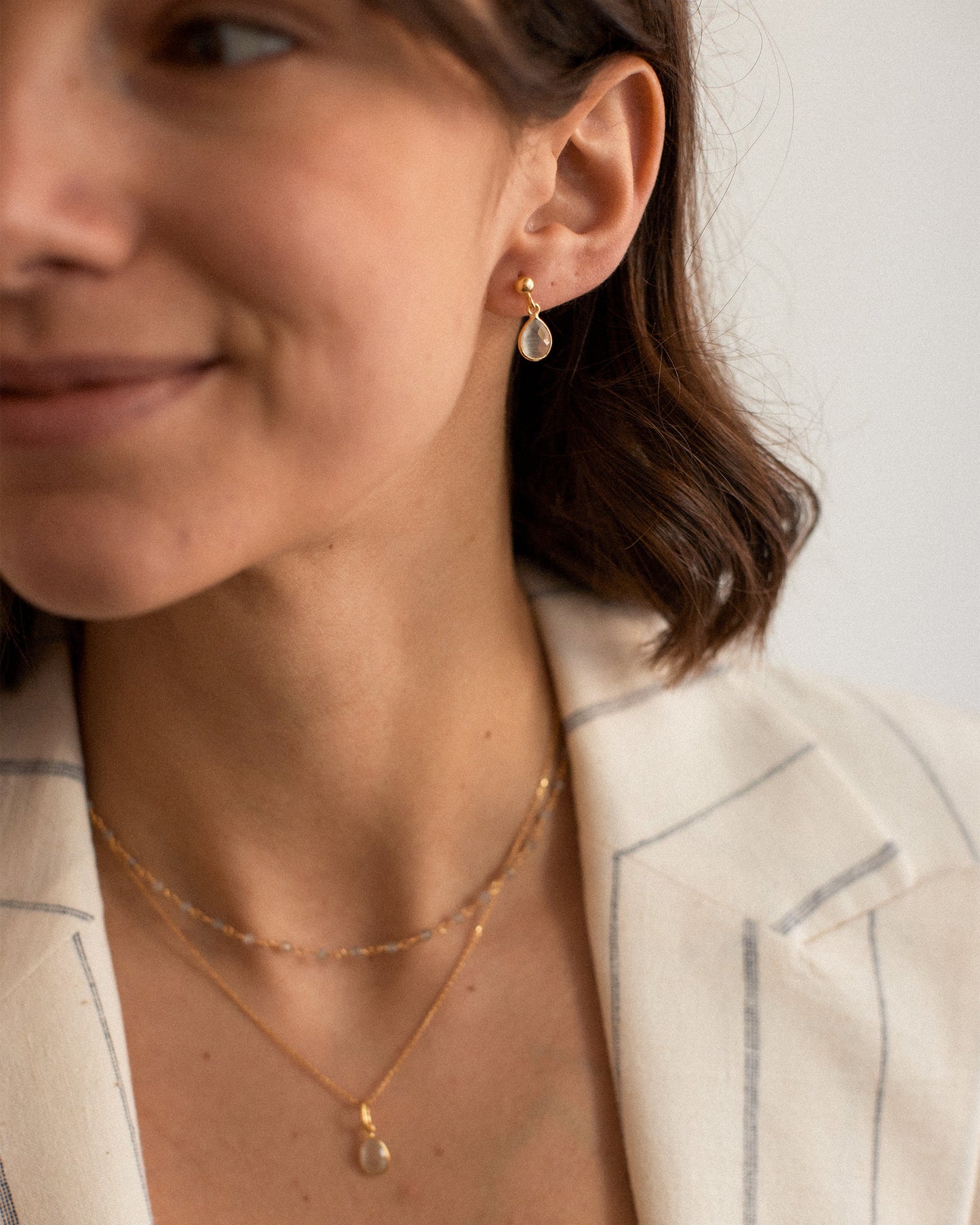 Labradorite Chain Necklace