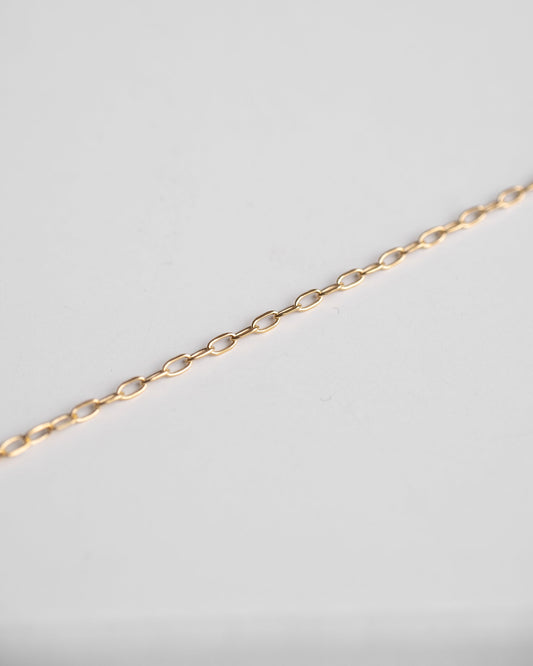 Tiny Paperclip Chain Bracelet